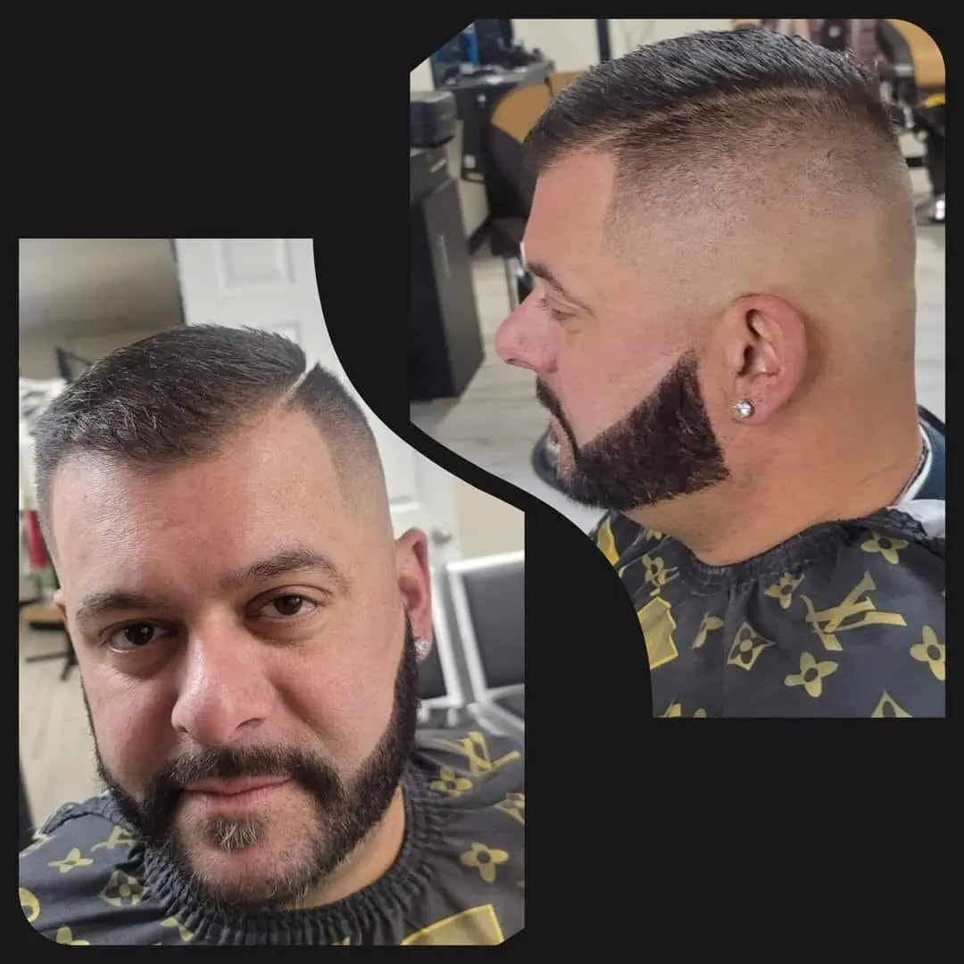 Two finished fades at FinestCutz Barbershop in Westbrook