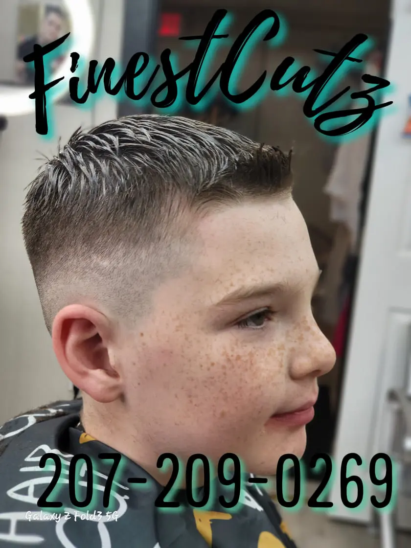 Kids cut finished at FinestCutz Barbershop